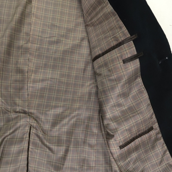 Saddlebread Men's Black Cordury Sports Coat Sz 44R - Picture 7 of 9